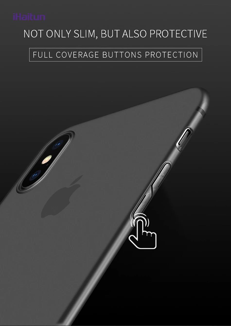 IHaitun роскошный 0,4 мм чехол для телефона для iPhone XS MAX XR X чехол s ультра тонкий прозрачный чехол для iPhone X 10 8 7 Plus