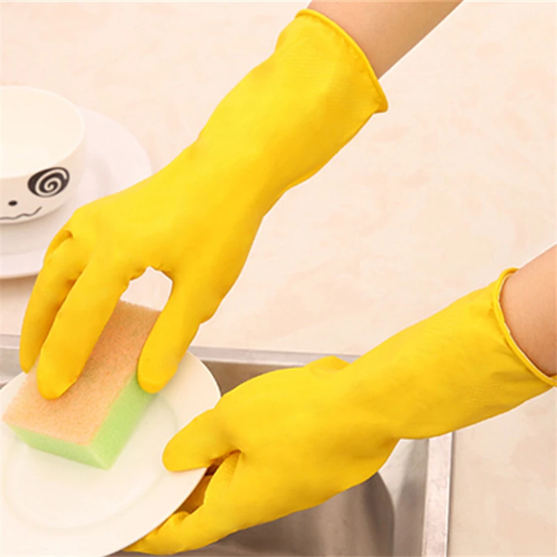 Для мытья посуды Перчатки Водонепроницаемый латекса для Прачечная по дому дома