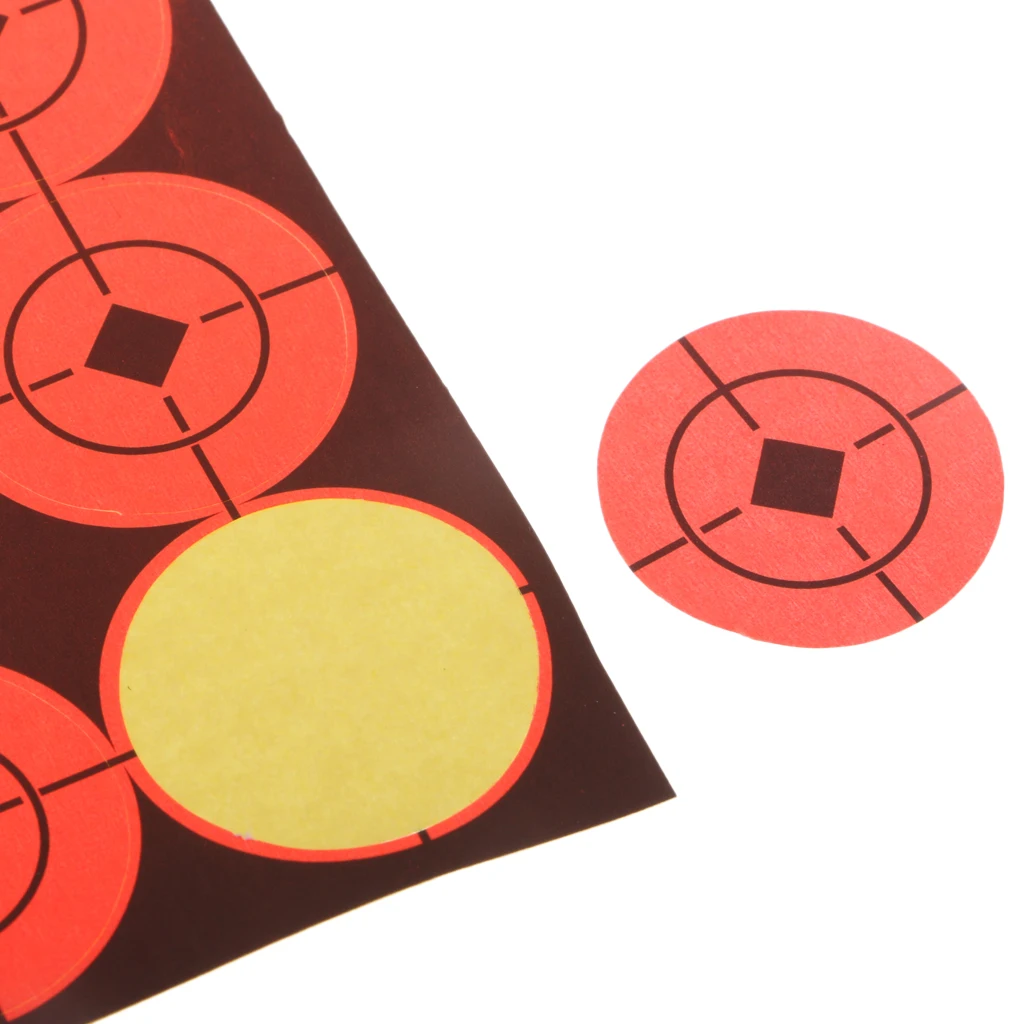 10 Sheets Self Adhesive Reactivity Shooting Targets Paper Stickers Outdoor Hunting Target for Archery Training | Спорт и развлечения