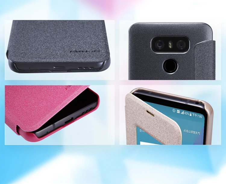 Чехол Nillkin для LG G6 чехол для телефона флип из искусственной кожи умный чехол для сна для LG G6 H870DS чехол с окошком для просмотра защитный экран