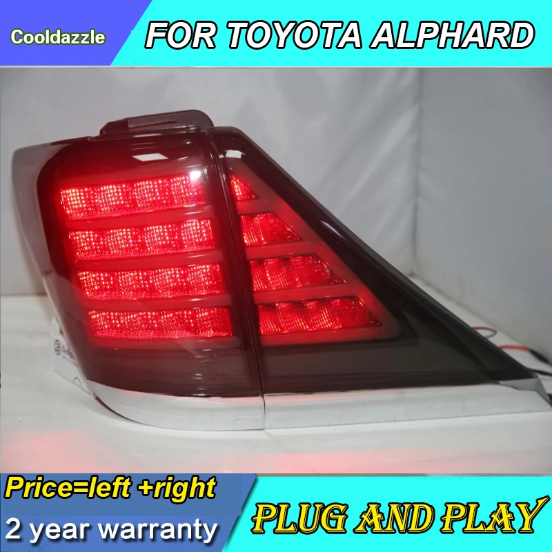 Для TOYOTA Alphard светодиодный задний фонарь 2007 2008 2009 2010 2011 2012 2013 год задний фонарь стояночный сигнал поворота