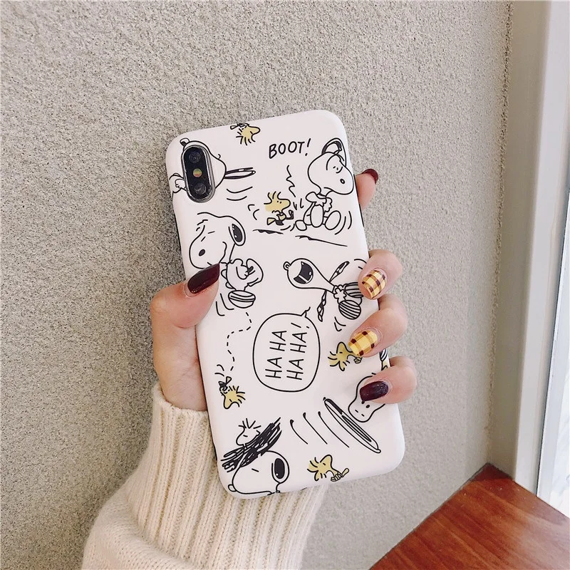 Прозрачный чехол из ТПУ с рисунком собаки мультфильма Beagle XS для MAX XR Apple iphone 6s 7 8Plus