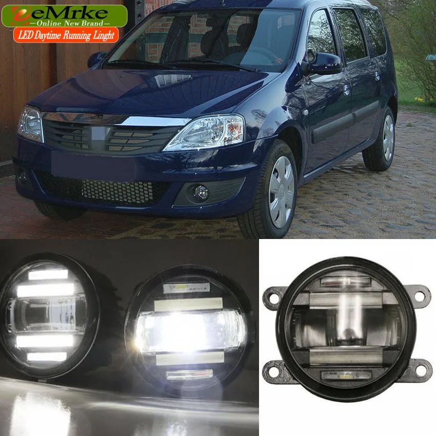 EeMrke автомобильный Стайлинг для Dacia Logan i ii 1 2 2004-2016 в светодиодный Противотуманные