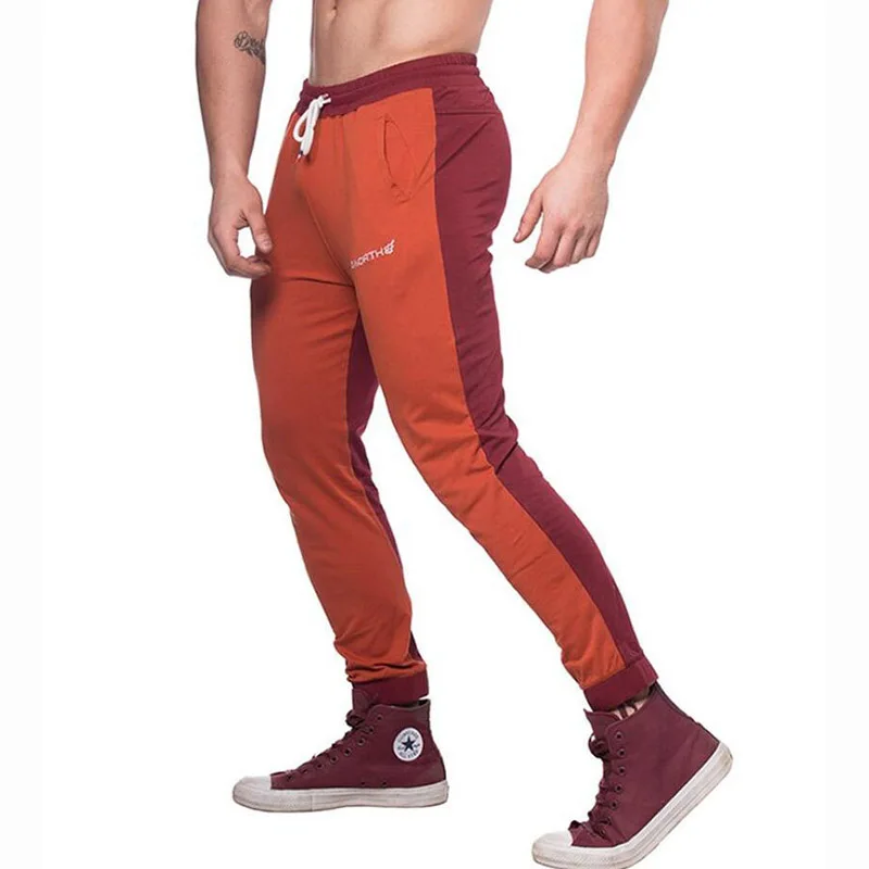 CK02R GYMNORTH, Мужские штаны, повседневные, для бодибилдинга, бегунов, одежда для фитнеса, спортивные штаны, брюки, мужские, хлопковые, Pantalon Homme - Цвет: CK02R