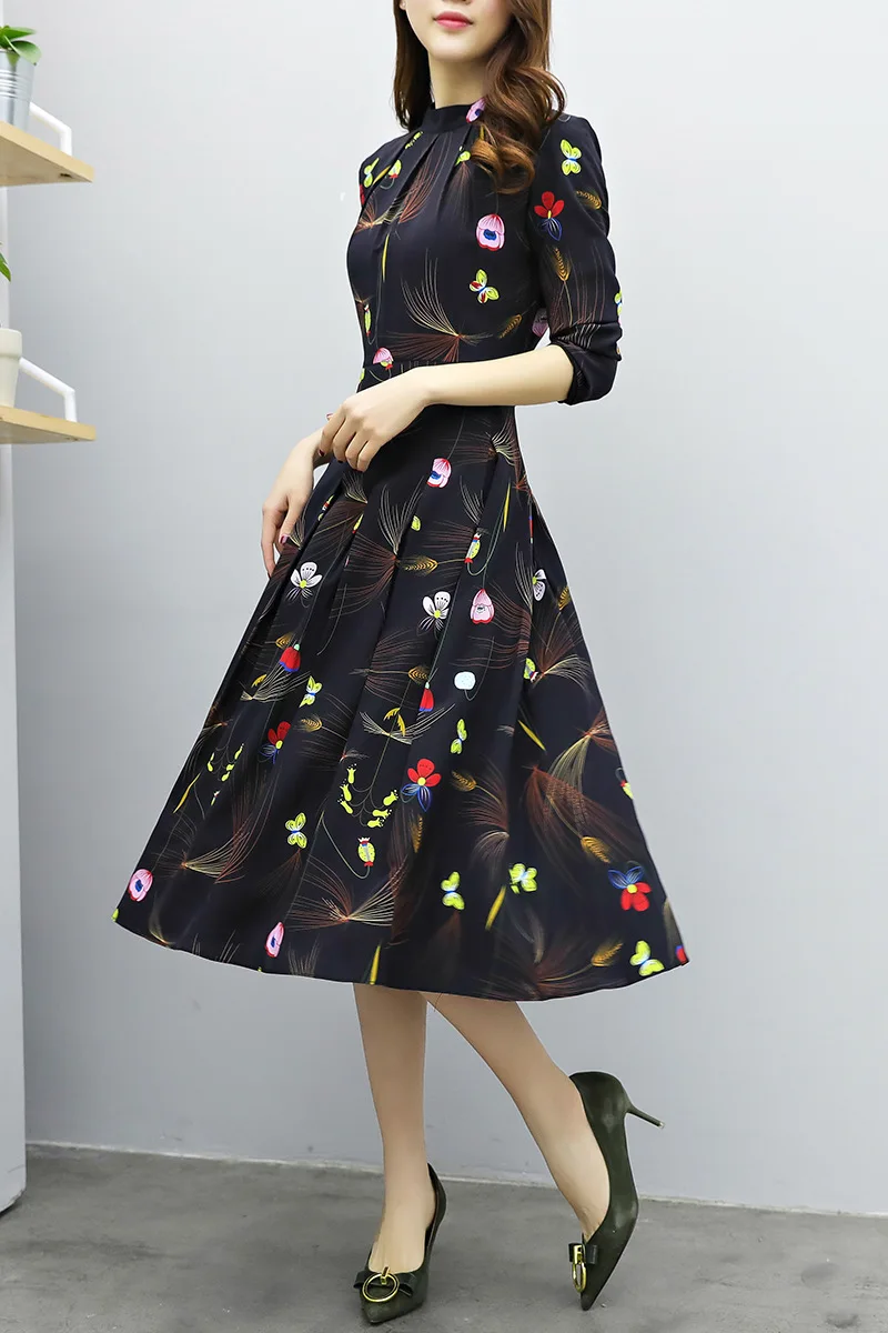 Брендовое женское шифоновое тонкое платье 2017 летнее богемное длинное с круглым