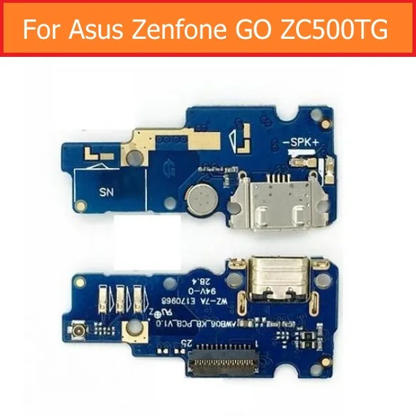 Новый оригинальный USB-кабель для зарядки и передачи данных для Asus ZenFone GO ZC500TG z00vd, USB-коннектор PCB, гибкий кабель с разъемом для порта Jack