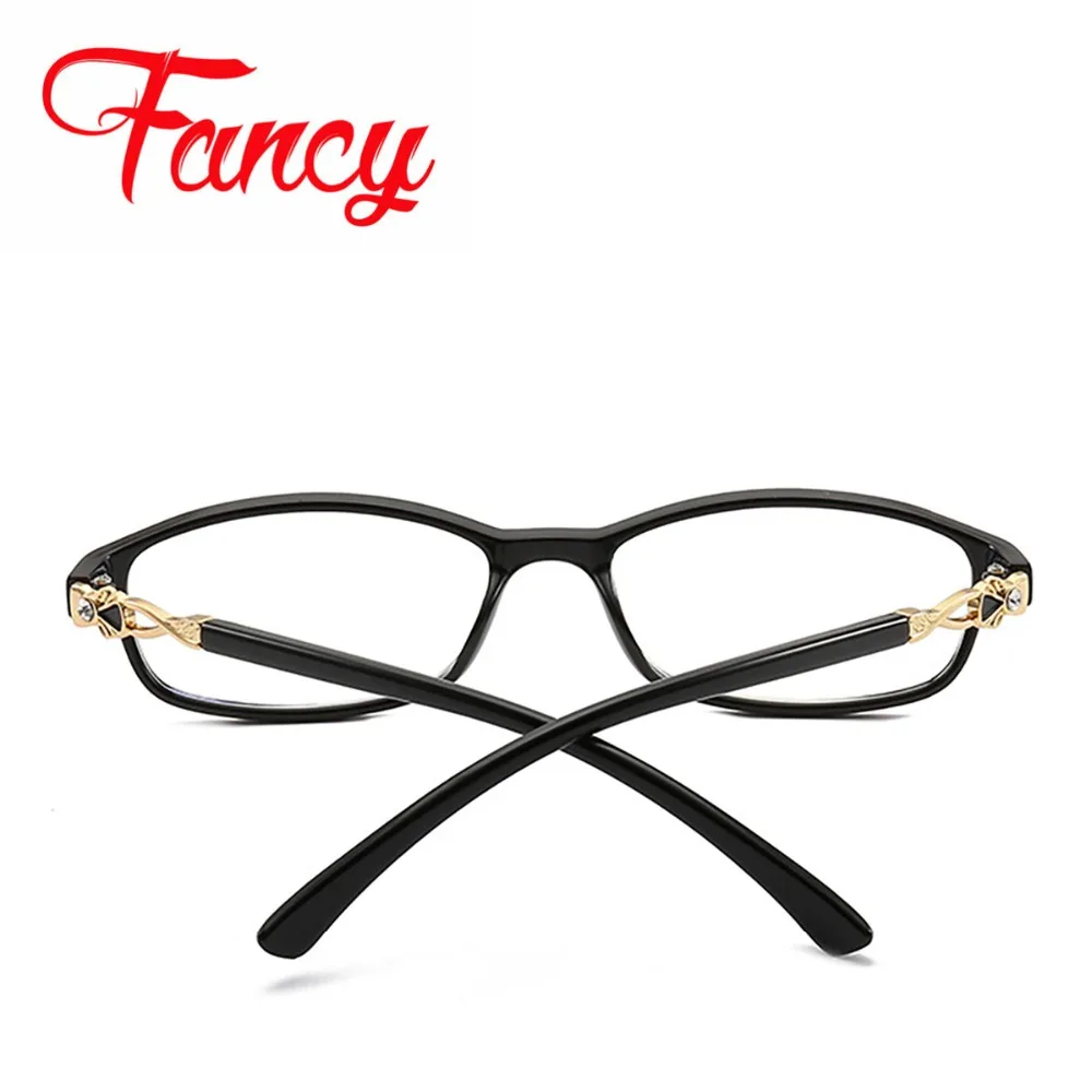 Женские компьютерные очки для чтения с защитой от синего света TR90 сумкой