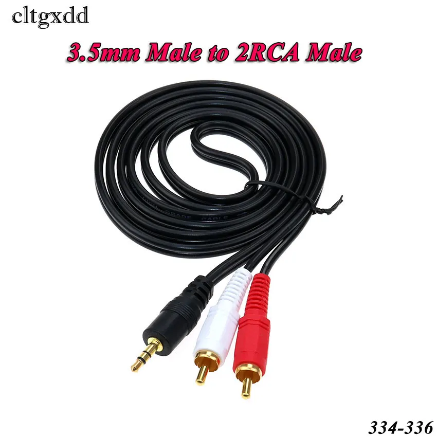 Cltgxdd 2 5/3 5 мм Штекерный разъем к 2/3 RCA стерео аудио видео адаптер кабель AUX для Mp3 Pod