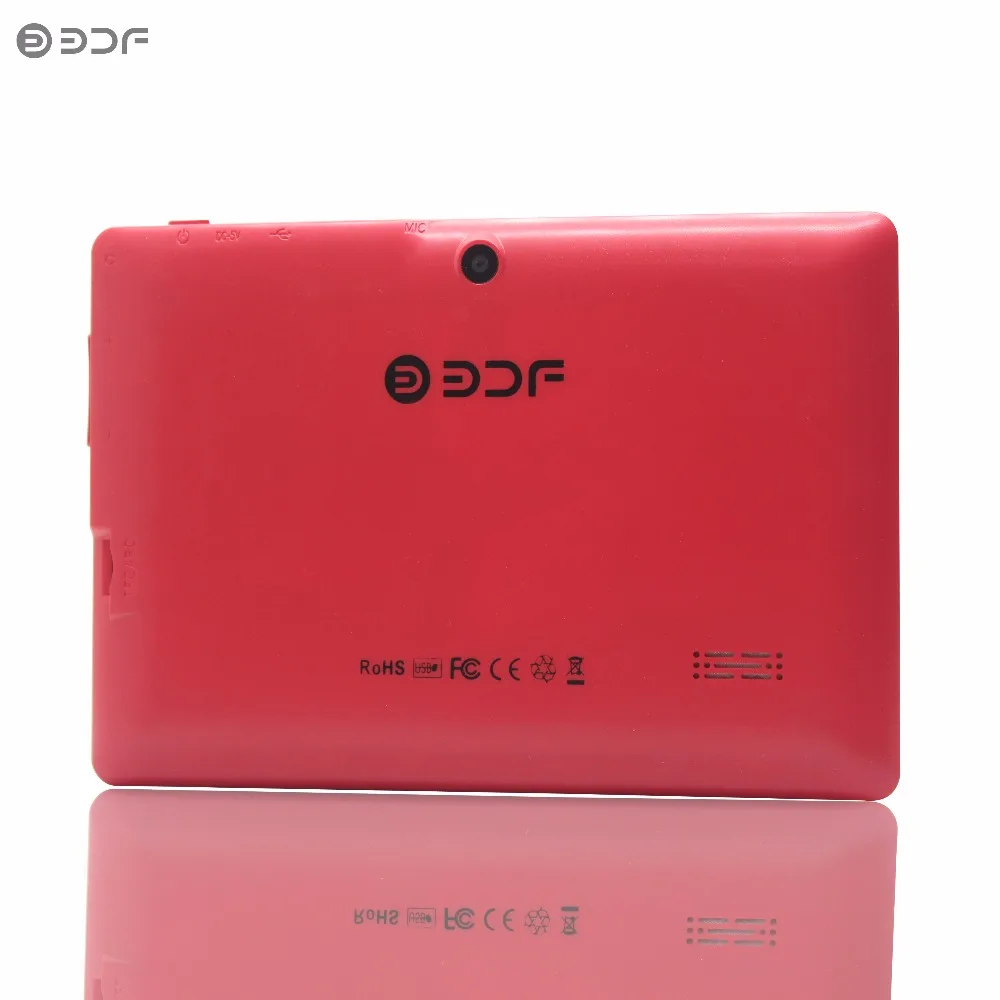 BDF детский планшет 7 дюймов планшетный ПК Android 4 четырехъядерный 512 МБ + 8 ГБ 1024*600 LCD