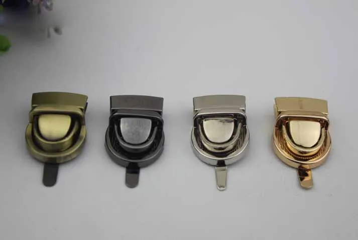 

6pcs/lot 4 colors DIY luggage hardware accessories die casting twist lock mortise lock automatic lock