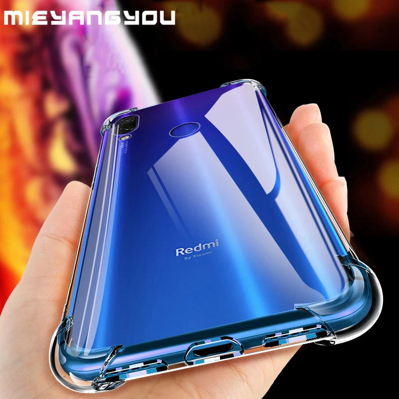 Redmi Note 7 подушка безопасности для Xiaomi прозрачная Противоударная крышка