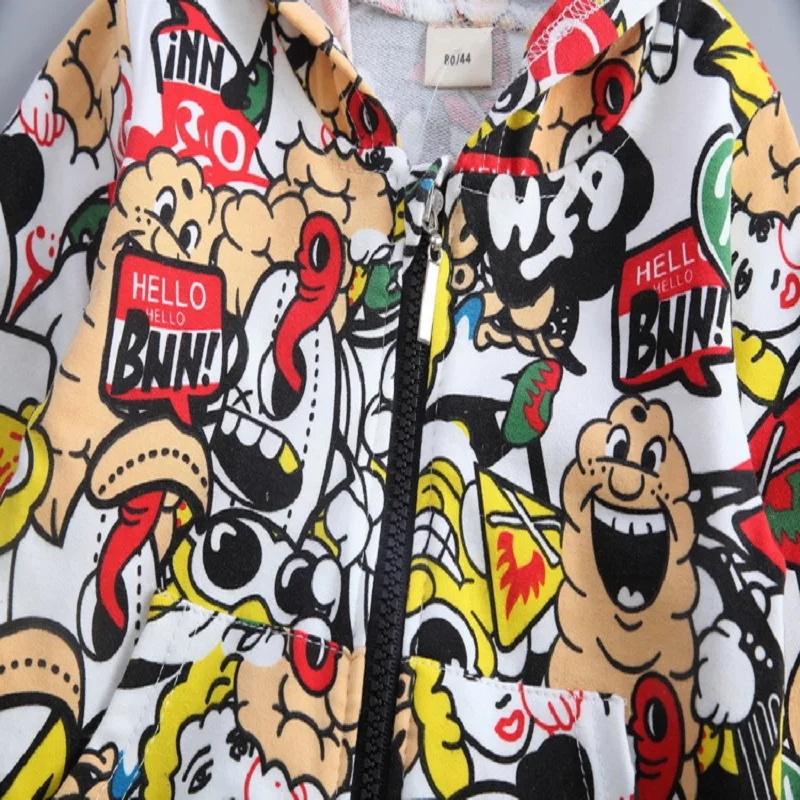 Spring Baby Boy Girls Clothing Sets Fashion Print Cartoon Casual Toddler Suit for Boys Coat + T shirt Pants1 - 4 Y |