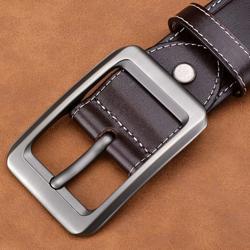 Ремень мужской из натуральной кожи с пряжкой N17FJ254|genuine leather belt men|genuine beltleather men |