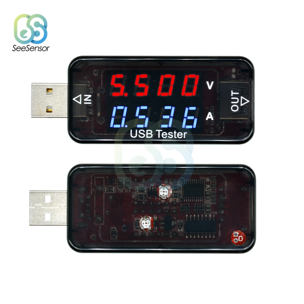 Цифровой USB Мобильный зарядный ток тестер напряжения метр мини USB зарядное устройство Доктор Вольтметр Амперметр