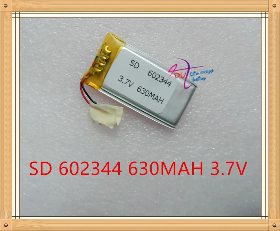 Литровый аккумулятор 3 7 В литий полимерный 602344 карты Bluetooth колонки встроенные