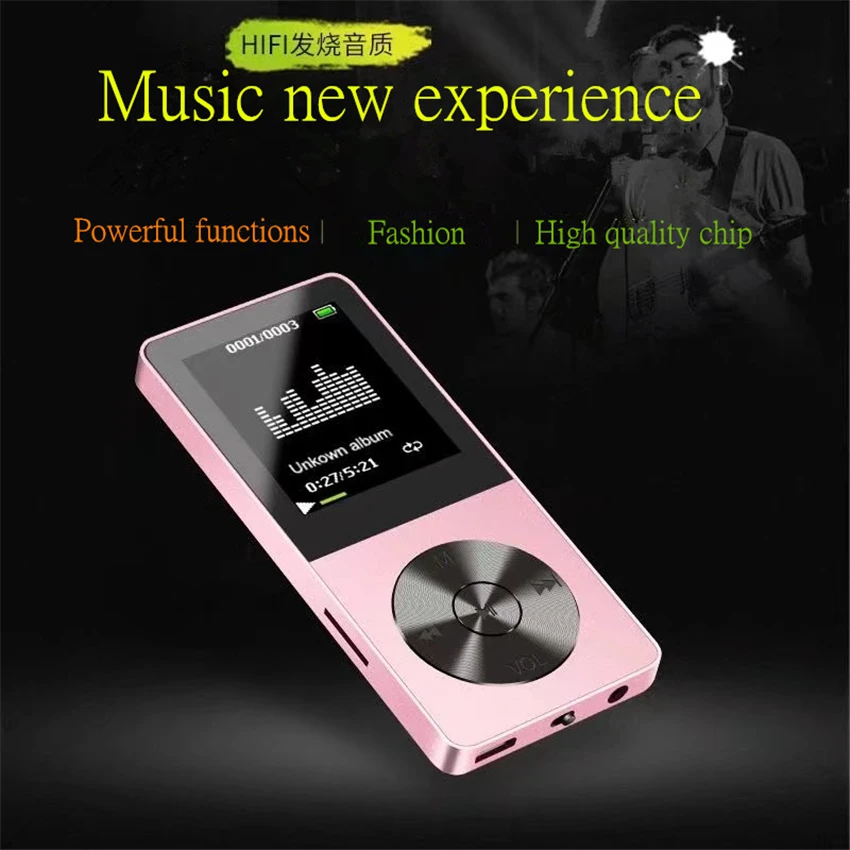 JS-09 Мини Спортивный MP3 музыкальный плеер 8 Гб TFT экран запись HIFI Поддержка TF карта