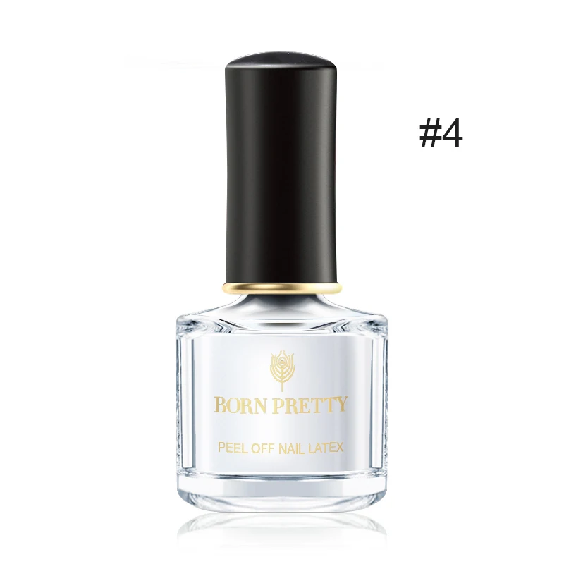 Odor-free White BORN PRETTY, 6 мл, без запаха, для дизайна ногтей, латекс, отшелушивается, жидкость, против перелива, клей для защиты ногтей, инструмент для ухода за ногтями - Цвет: Odor-free White