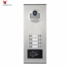 Yobang безопасности 8 единиц квартира видеодомофон видео домофон открытый дверной звонок ИК камера с ночным видением может читатель карты