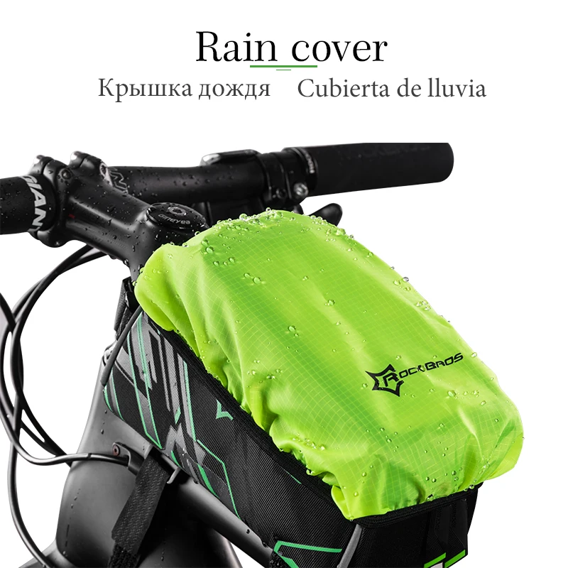 ROCKBROS велосипедная сумка для велосипеда передняя рамка руль сенсорных экранов 4 8