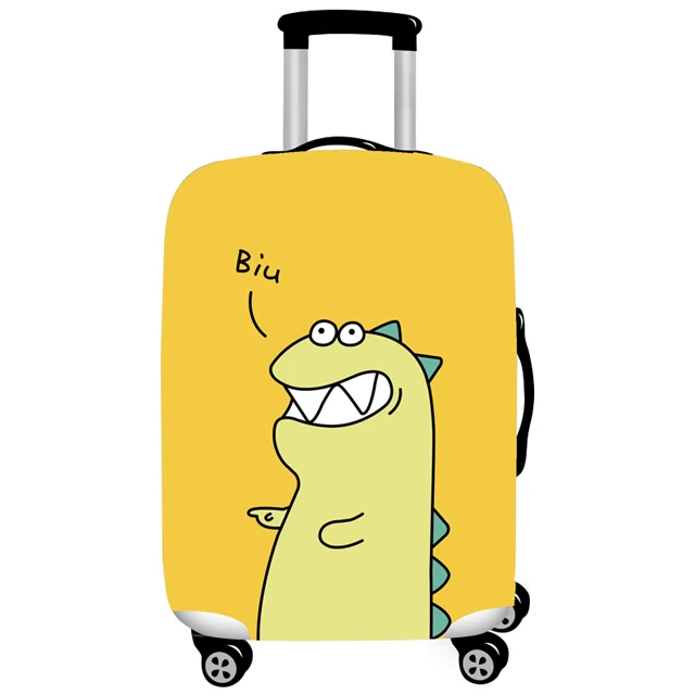 Luggage cover B QIAQU толстый мультяшный дорожный костюм чехол защитный чехол на чемодан чехол эластичный багажный пылезащитный чехол для 18 ''-32'' чехол для костюма - Цвет: Luggage cover B