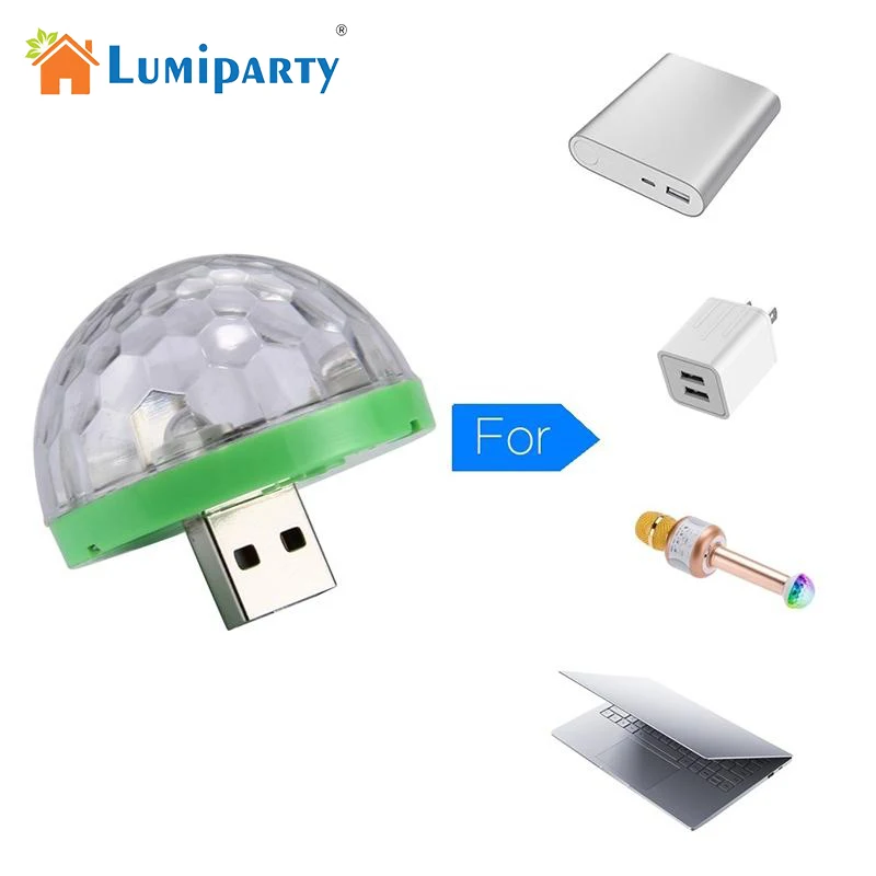 Мини USB СВЕТОДИОДНЫЙ вечерние светильник s Портативный кристалл магический шар