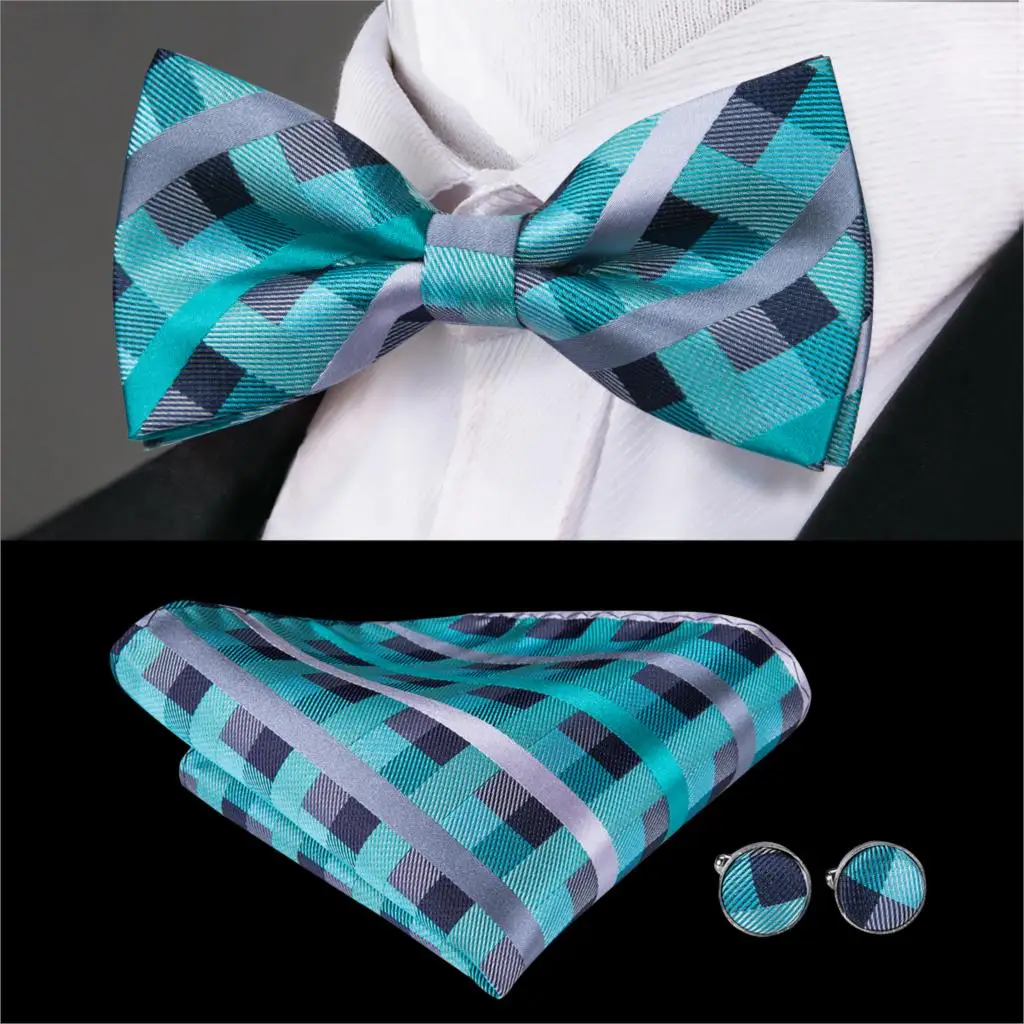 Hi-Tie бренд мужской галстук-бабочка модный синий Одноцветный шелковый галстук-бабочка платок запонки набор мужской свадебный галстук-бабочка noeud papillon homme LH-753