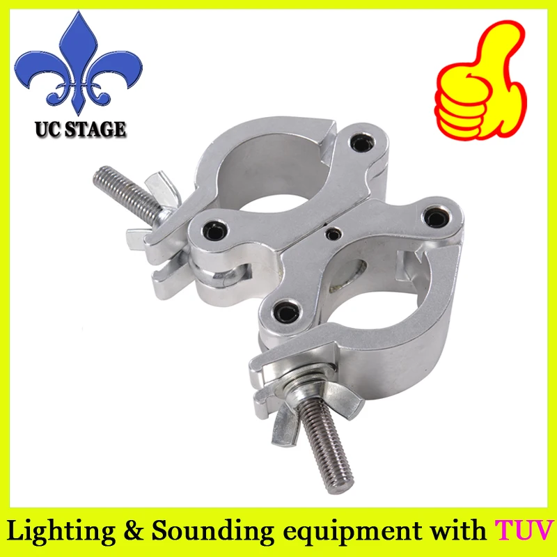

50mm wide swivel pipe clamp/dual clamp for pipe/heavy loading swivel clamp