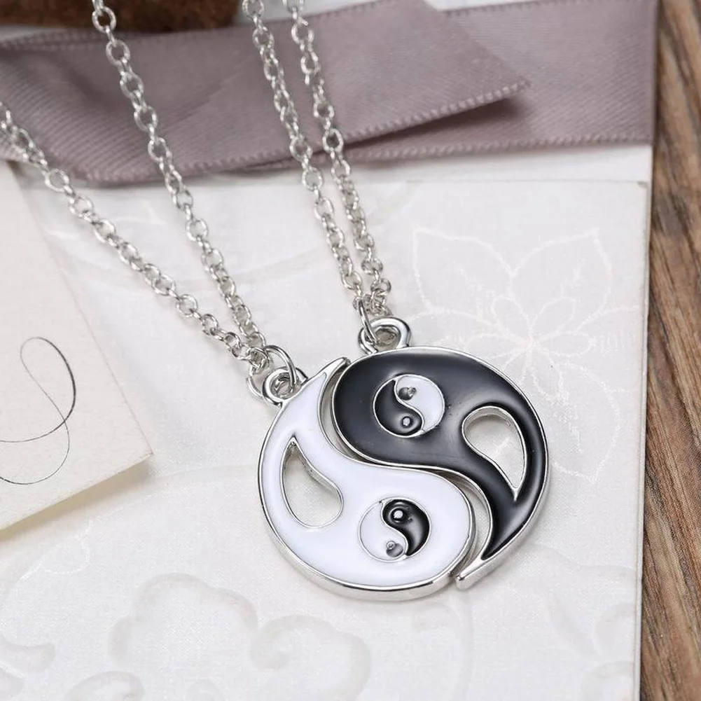 2 шт./компл. оптовая продажа Gossip Yin Yang с надписью Best Friends Шарм ювелирные изделия