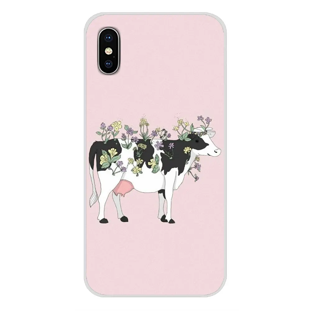 Милые черно-белые чехлы с рисунком коровы для samsung A10 A30 A40 A50 A60 A70 Galaxy S2 Note 2 3 большое ядро Prime