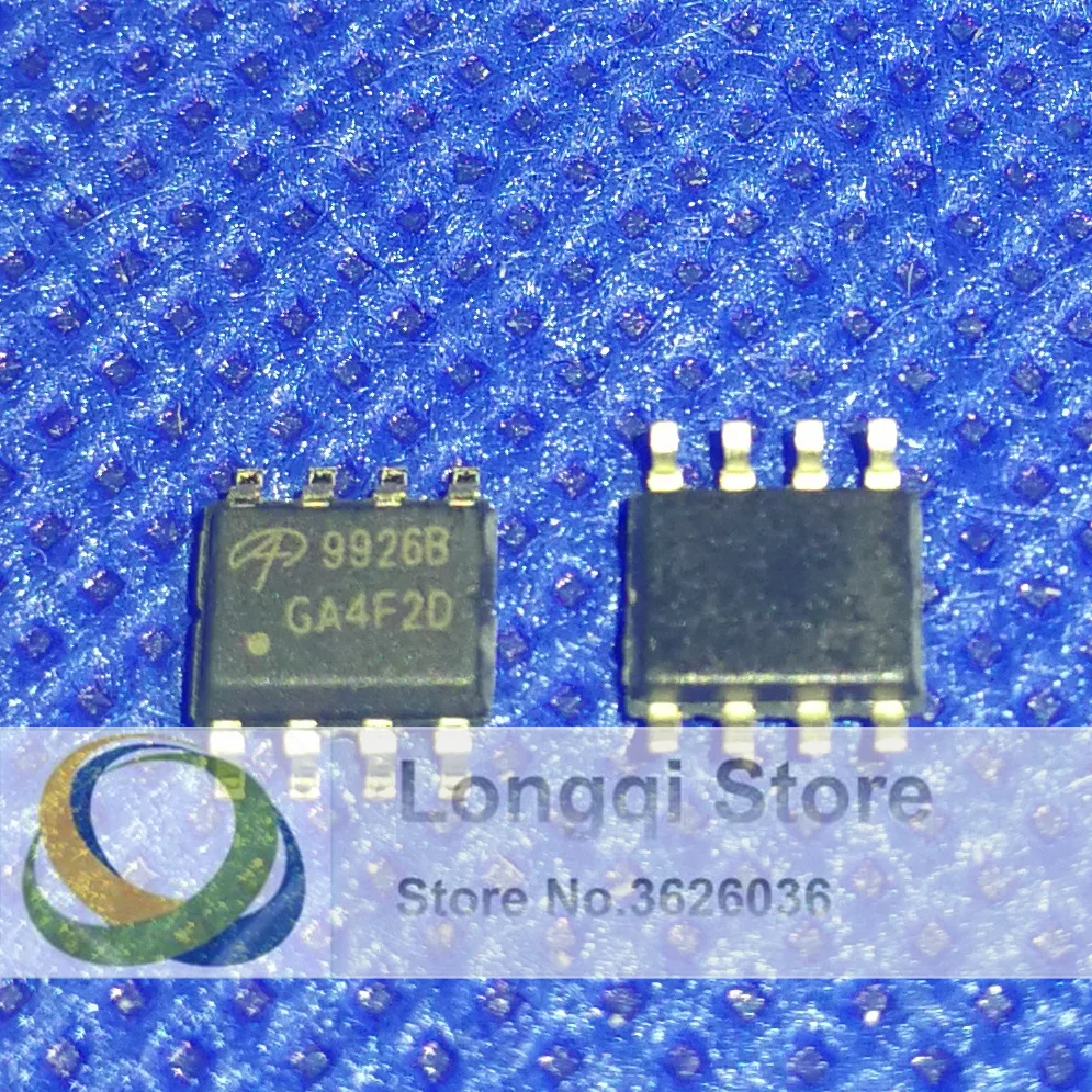 

10PCS AO9926B AO9926 9926B SOIC-8 SOP-8 Dual N-Channel Enhancement Mode Field Effect Transistor 2N-CH 20V 7.6A