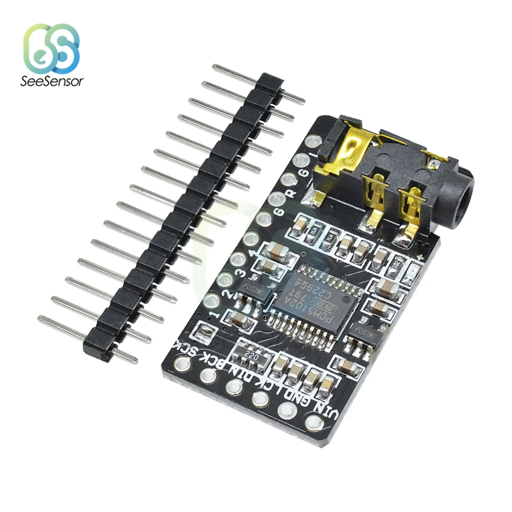Для Raspberry Pi pHAT звуковая карта I2S IIC интерфейс PCM5102 DAC декодер модуль аудио плата с