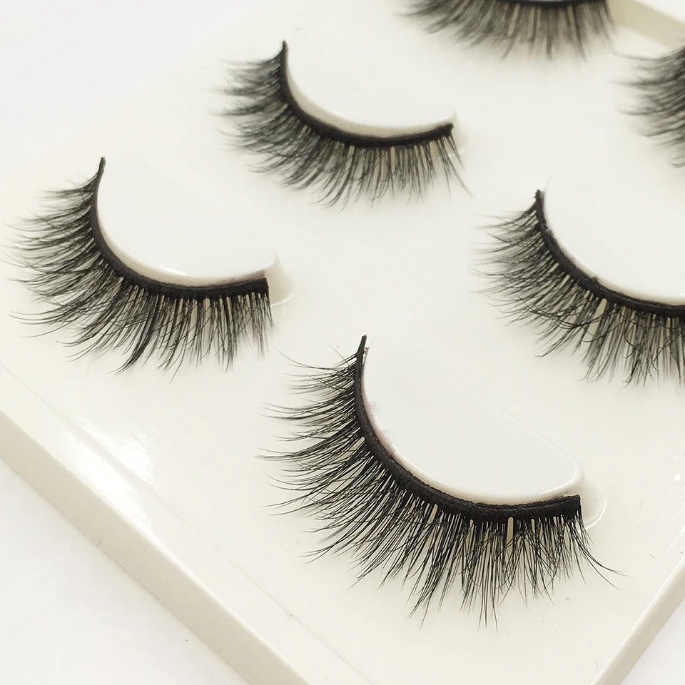 3 пар/компл. натуральные ресницы оптом профессиональный макияж удобные мягкие