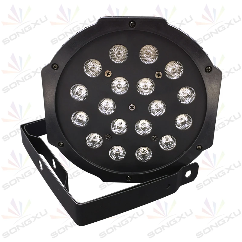 led rgb 18*1w плоские номинальной света для дискотек домашний праздник