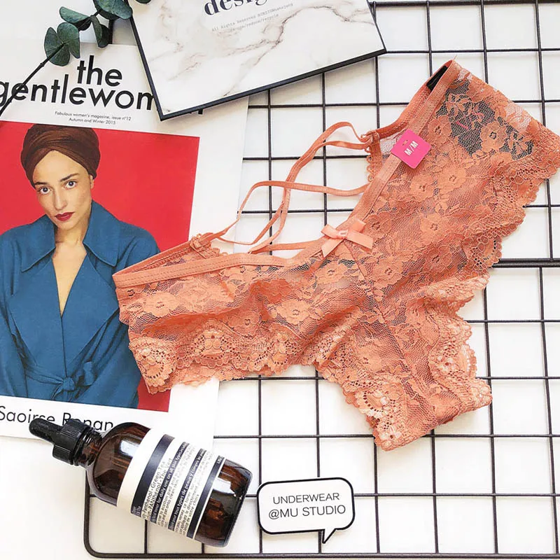 SP & CITY элегантное женское нижнее белье с цветочной вышивкой хлопковые трусики