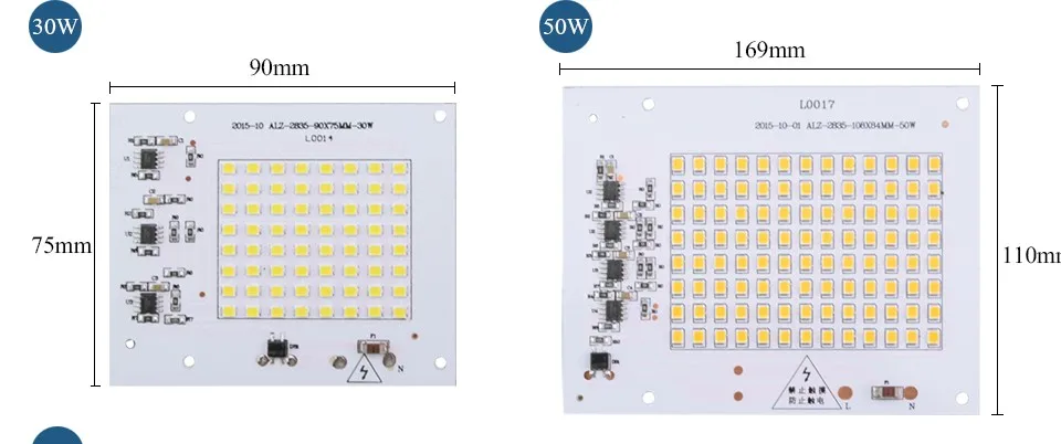 Умный IC светодиодный светильник SMD с кристаллами и бусинами, 220 В, 10 Вт, 20 Вт, 30 Вт, 50 Вт, 90 Вт, для наружного освещения, светильник с бусинами, холодный белый, теплый белый