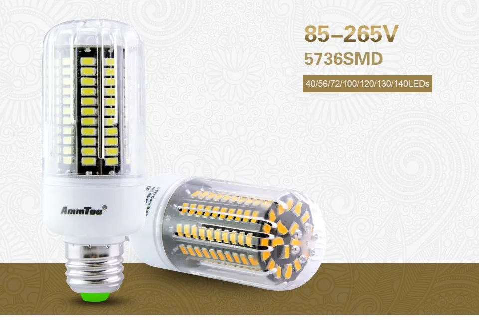 Новое поступление 5736 SMD светодиодный светильник E17 E14 E12 E27 светодиодный s лампочка 3 Вт~ 18 Вт 110 В 220 В лампады светодиодный ампулы светодиодный светильник свеча вниз светильник Bombillas