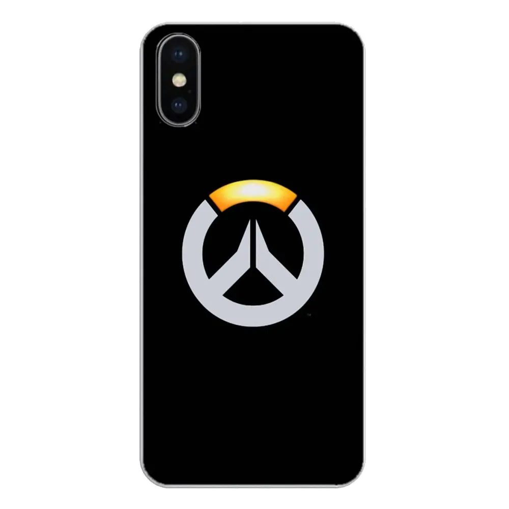 OW логотип Overwatch игровой рисунок для Apple iPhone 4 4S 5 5S 5C SE 6 6S 7 8 X XR XS Plus MAX силиконовый