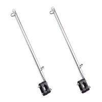 2 pieces marine made stainless steel rail mount boat pulpit staff 78 1 14 boat yacht marine flagpole