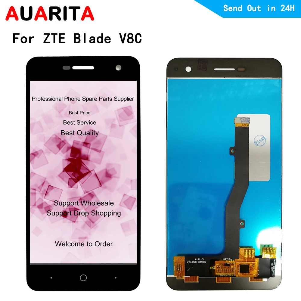 ЖК дисплей 5 0 дюйма для ZTE Blade V8C сенсорная панель экран с дигитайзером в сборе