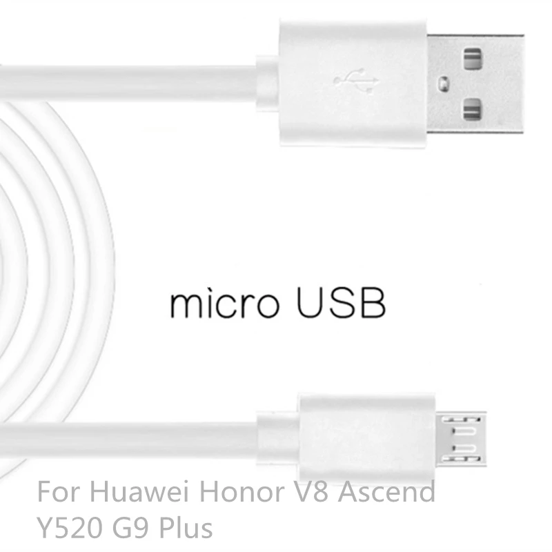 Кабель micro usb быстрой зарядки мобильного телефона для huawei honor v8 ascend y520 android кабель