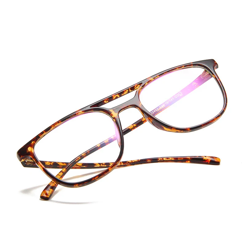 Новые модные литературные плоские зеркальные классические очки с двойным лучом