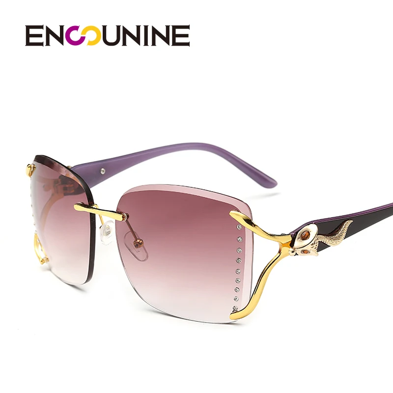 ENSUNINE брендовые элегантные дизайнерские большие с инкрустацией лисы большая