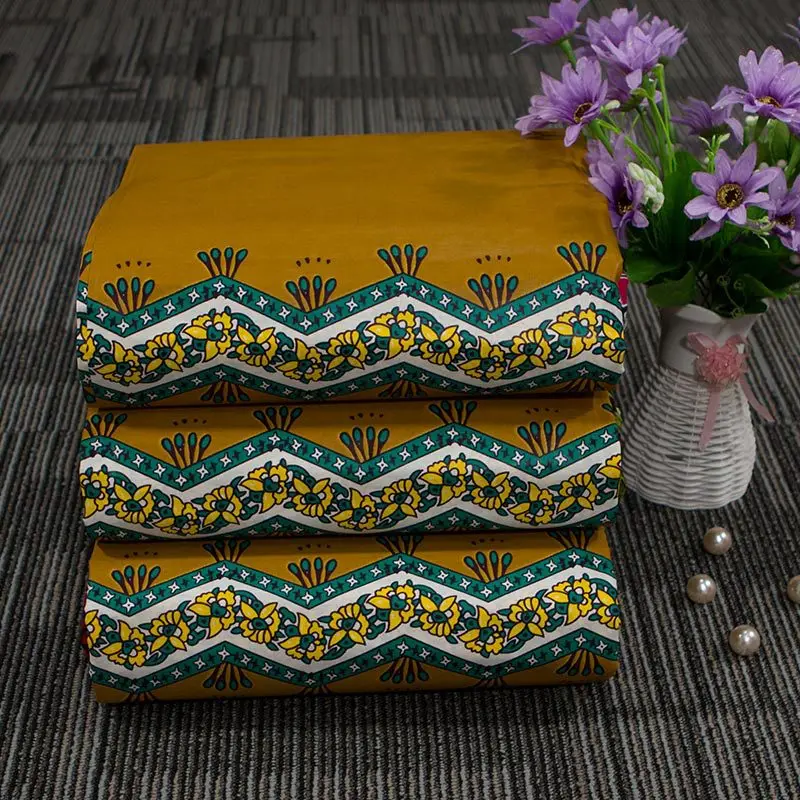 Весна 2019 Новая модная простая хлопковая ткань с принтом 112-114 Ширина африканская