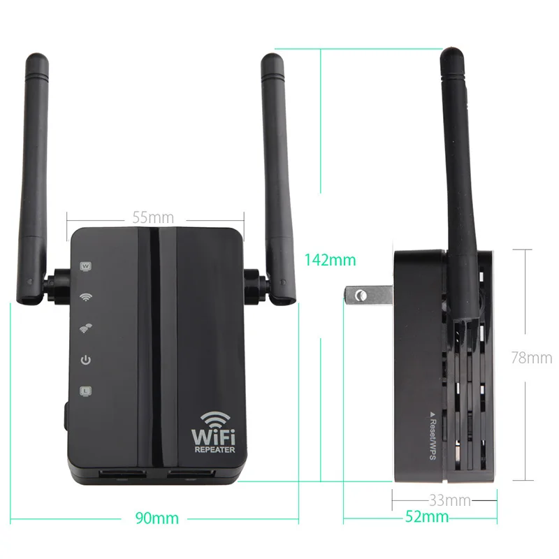Nworld 1PC New Wireless Long Range Wifi Repeater 300Mbps Signal Booster Extender WI-FI Amplifier Ap Wps Encryption WiFi Routers |