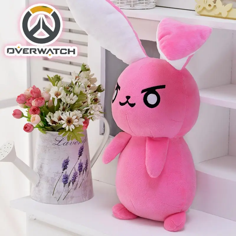 1 шт. 50 см наручные часы Косплей Dva Кролик Плюшевые игрушки Мягкая игра OW мягкие