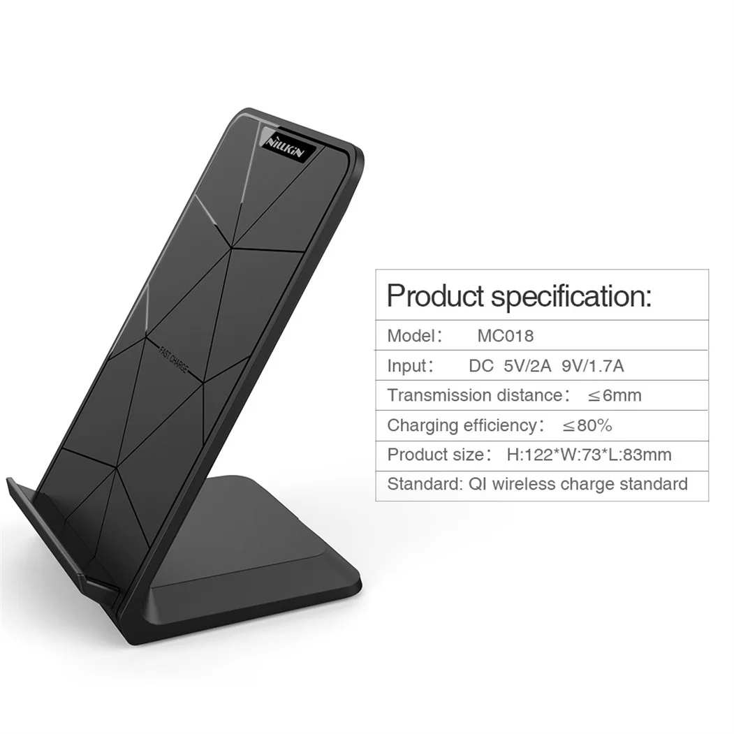 NILLKIN 10 Вт Qi Беспроводное зарядное устройство для iPhone X Xs XR 8 plus Быстрая зарядка для samsung Note 8/s8/s10/s10e USB зарядное устройство для телефона