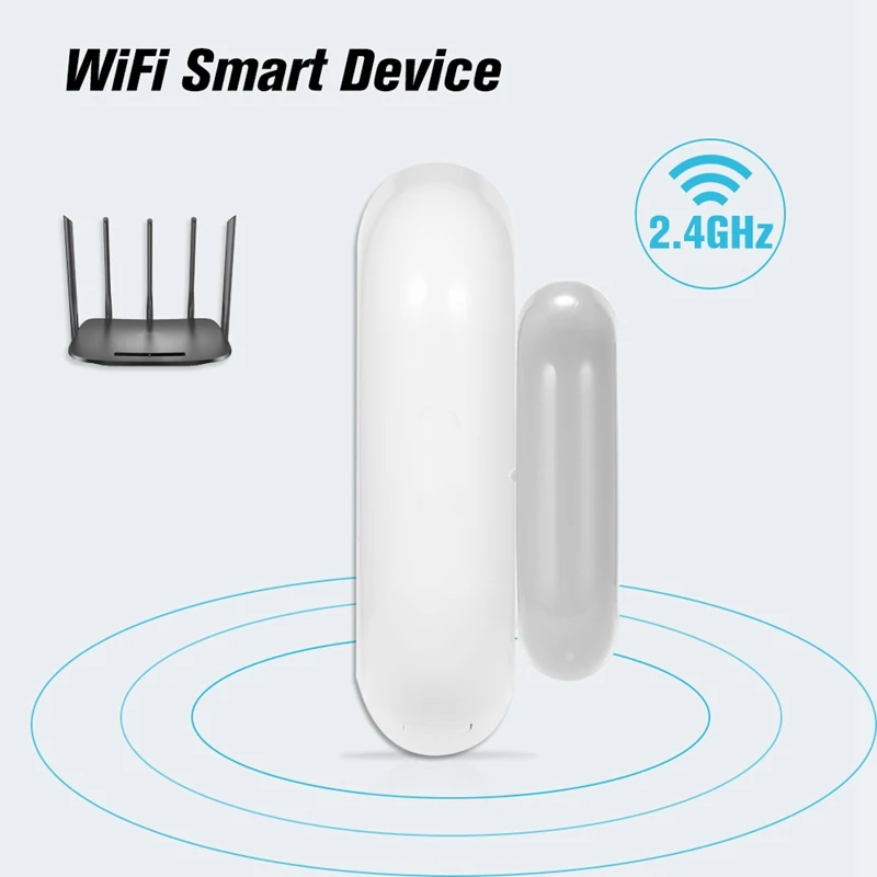 Домашняя дверь/окно детектор Wifi приложение уведомления оповещения на батарейках