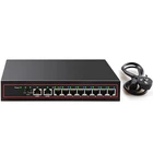 Коммутатор Ethernet, 48 В, 10 портов, 8 POE выключатель инъектор, для IP-камерыбеспроводной точки доступасистемы видеонаблюдения