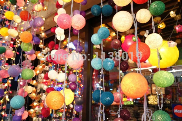 Карамельный желтый тон 20 хлопчатобумажный шар гирлянда вечерние ринка Свадьба