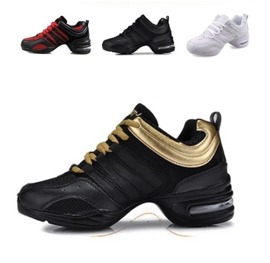 Женские сетчатые кроссовки для фитнеса черные красные золотистые белые дышащие